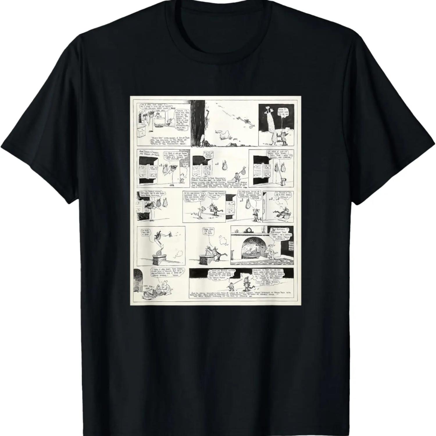 Krazy Kat & Ignatz Comic Strip T-Shirt S чёрный