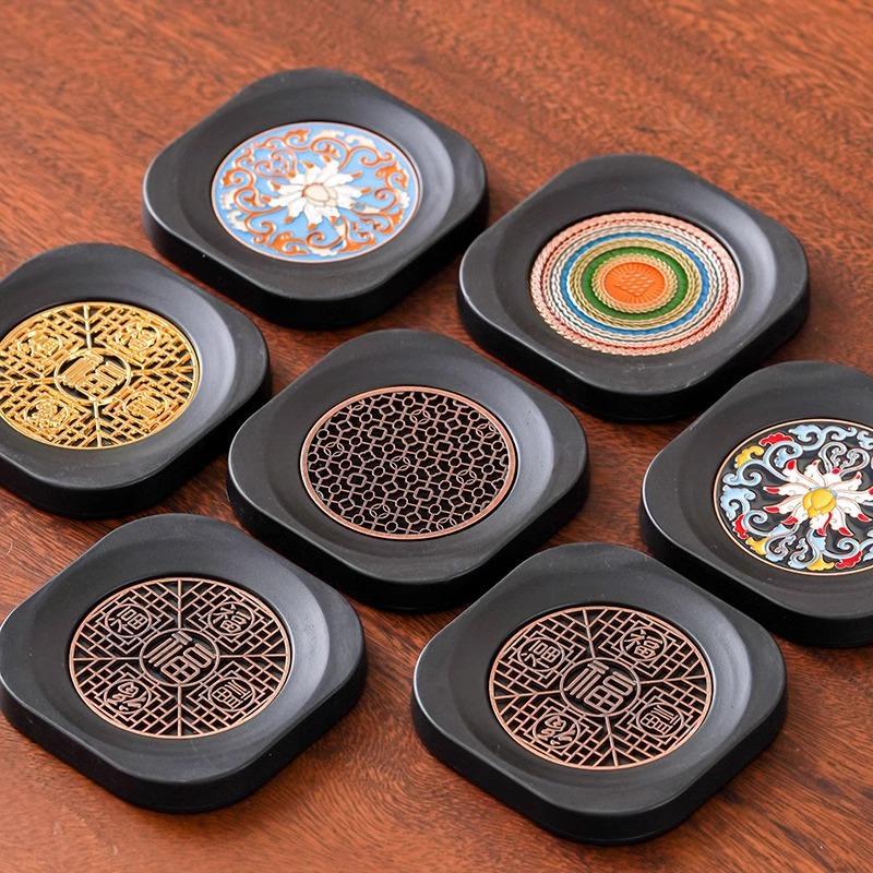 New 6Pcs PVC Coasters Dining Table Protector Pad Heat Resistant Cup Mat Coffee Tea Hot Drink Mug Placemat Kitchen Accessories