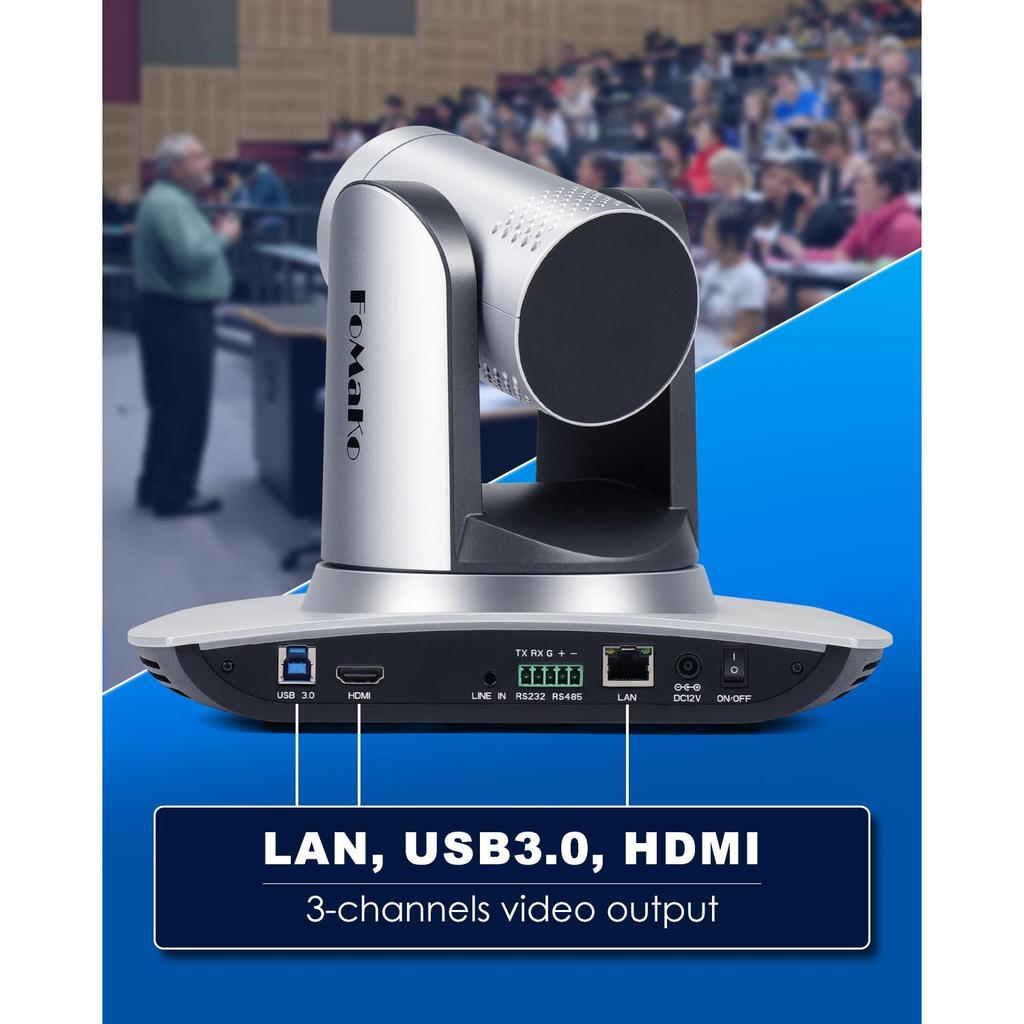 2024 FoMaKo HDMI PTZ Camera Bundle 20X Optical Zoom BH402 and Controller Keyboard PTZ Camera Kit Bundle