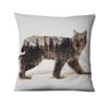 Scandinavian Cushion Decorative Pillow Throw  Winter Animal Digital Print Case
