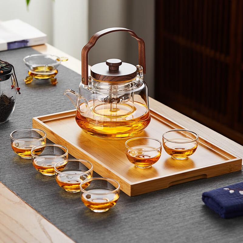 Heat-Resistant Glass Kung Fu Teacups (70ml, Set of 6)