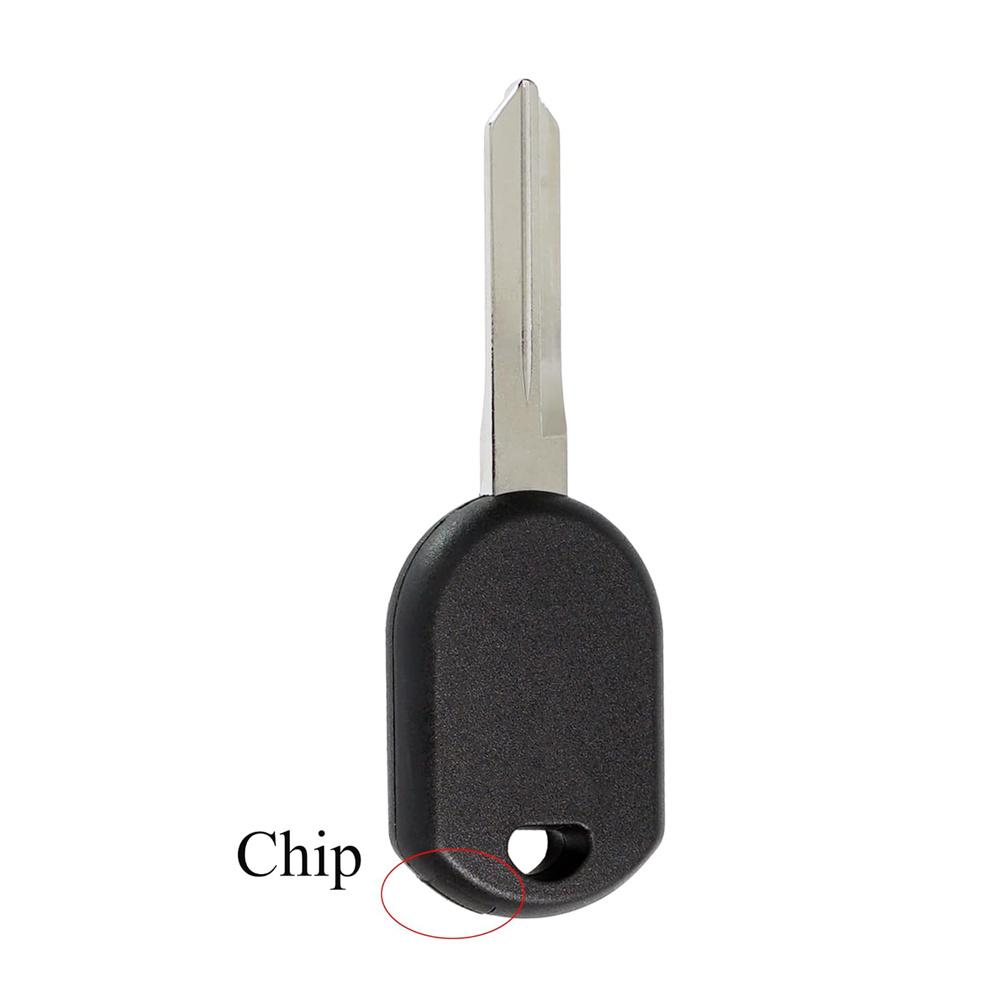 New Uncut Blank Transponder Key Replacement For Ford 4D63 Chip H84-Pt (2 Pack)