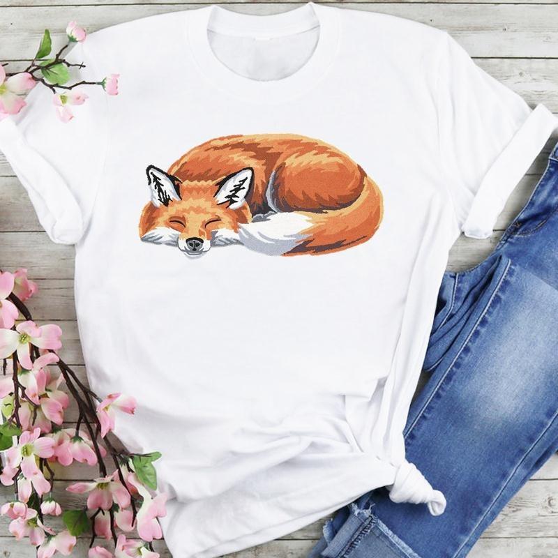 Summer Butterfly Watercolor Womens Tshirt 90s Style Cartoon Print Graphic Top for Women Fashionable New Arrival S