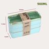 Wheat Straw Lunch Box Healthy BPA Free Bento Boxes Microwave Dinnerware Food Storage Container Soup Cup Lunch Box for Kids