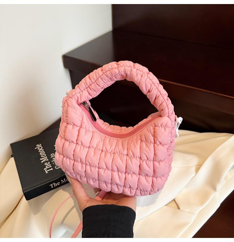 Retro versatile cloud bag new pleated dumpling bag shoulder messenger bag versatile portable shoulder bag