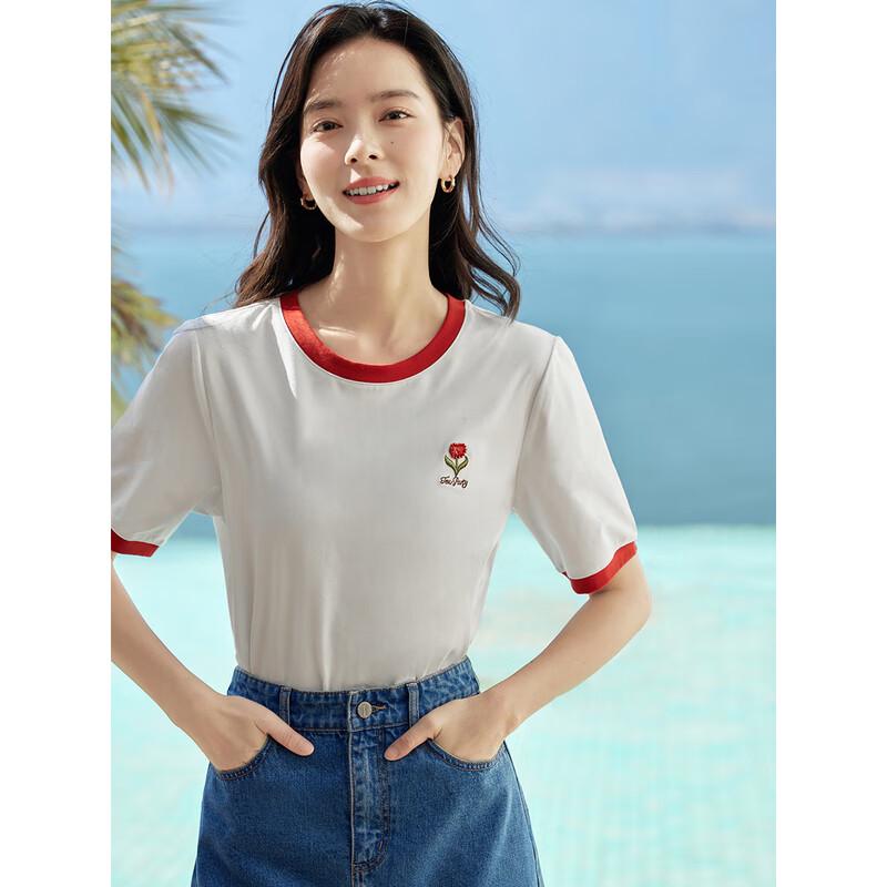 Женская вышитая футболка Inman с эффектом охлаждения, с коротким рукавом XL