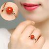 Unisex Bead Finger Jewelry Fashionable Wedding Rings Adjustable Size Opening Rings Metal Material Adjustable Rings