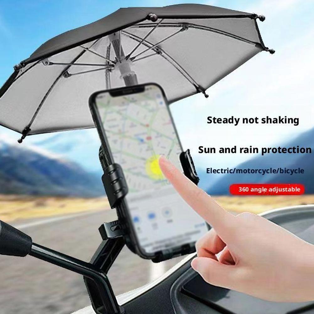 Creative Mini Umbrella Phone Stand, Universal Portable Waterproof Holder For Smartphones, Outdoor Anti-Glare Sunshade Accessory