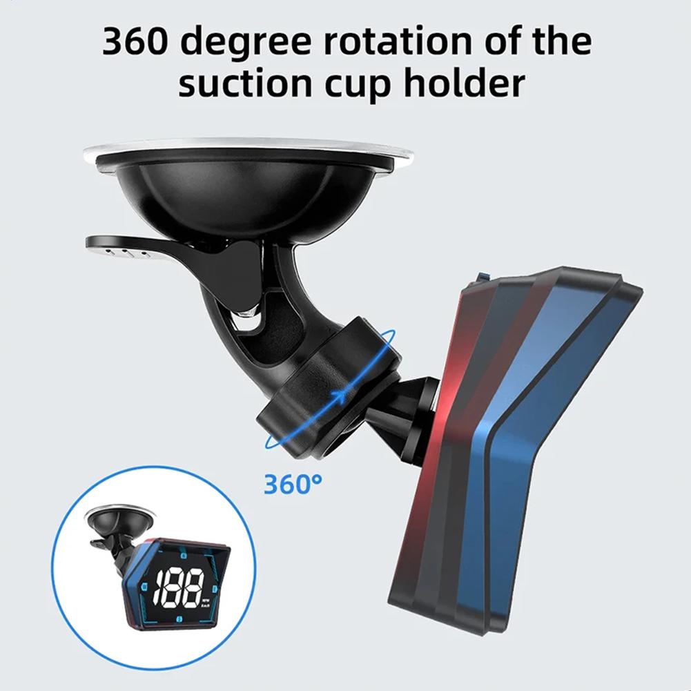 HUD GPS Car Digital Speedometer Head-up Display Security Over Speed Alarm Speed Compass Accessories Electrical Appliances