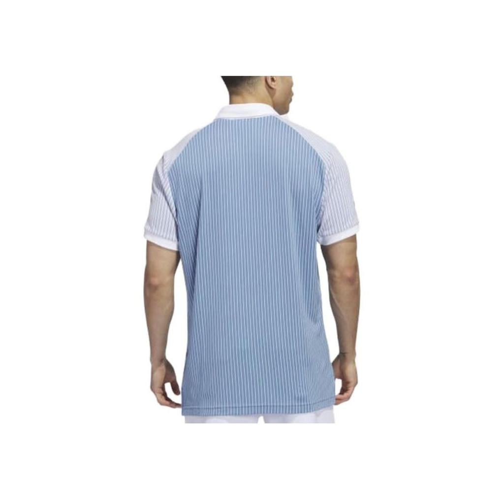 Adidas Originals X Bogey Boys Collaboration SS23 Striped Casual Short Sleeve Polo Shirt Men Polo Shirts Blue IB6665
