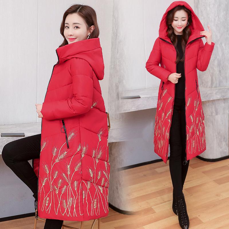 knee length quilted jacket