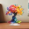 Colorful Tree of Life Acrylic Ornaments with Butterfly Room Decoration Aesthetics, Study Decorations, Gifts for Friends and Family