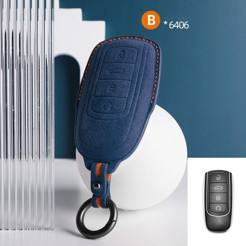 Top Suede Car Key Case Cover Shell Fob For Chery Tiggo 8 Pro Tiggo 8Plus New 5 Plus 7Pro Chery Tiggo 7 Pro Max Omoda 5 C5 Modod