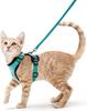 Kattenharnas en -lijn voor wandelen, ontsnappingsbestendige zachte verstelbare vestharnassen voor katten, EasyControl