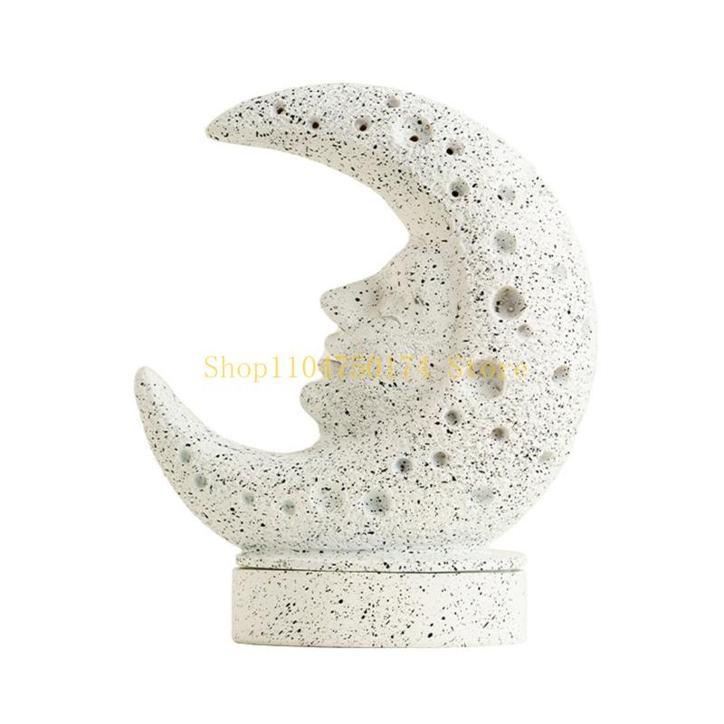 Cultural Resin Incenses Holder Ramadans Decors Moon God Sculpture Gift For Home top sale