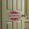 Bathroom Toilet Flower Signage Wall Stickers for Bathroom Decor Room Decor Aesthetic Home Decoration Accessories Toilet Stickers