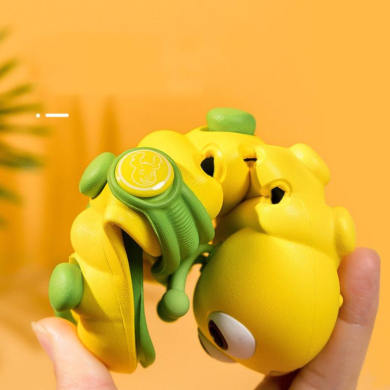 Children's Sandals Soft Toe-wrapped Lovely Cartoon Caterpillar EVA Non-slip Cozy Breathable Easy Washing Light Elastic Sandals