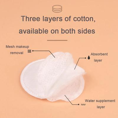 100 Pièces/Paquet Coton Cosmétique Démaquillant Tampons Lingettes Tampons Nettoyants Nail Art Fournitures Quotidiennes Douces Coton Visage Outil Démaquillant