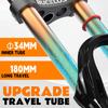 26 27.5 29 Zoll 34mm Bucklos Mountainbike Federgabel Schnellspanner Doppelschulter Innenrohr 175mm Federweg 9mm QR Ausfallende