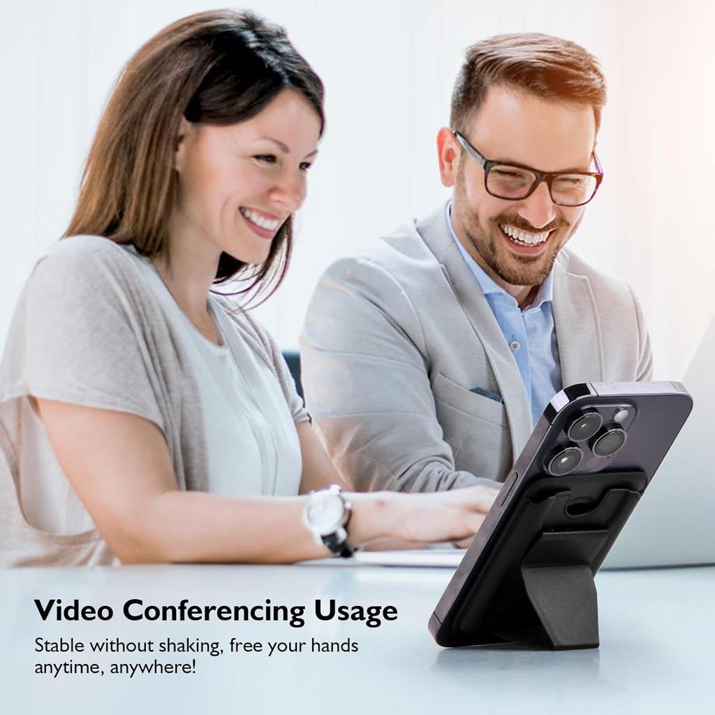 For iphone 16-12 magnetic card case holder back folding card leather butterfly mobile phone card case