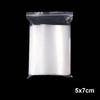 300/100PCS Transparent Zip Bags Food Jewelry Vacuum Storage Bag Plastic Thicken Reclosable Poly Bag Kitchen Organization Package