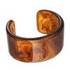 Pulsera Vintage de Acrílico Acetato de Borde Ancho Circular para Mujer