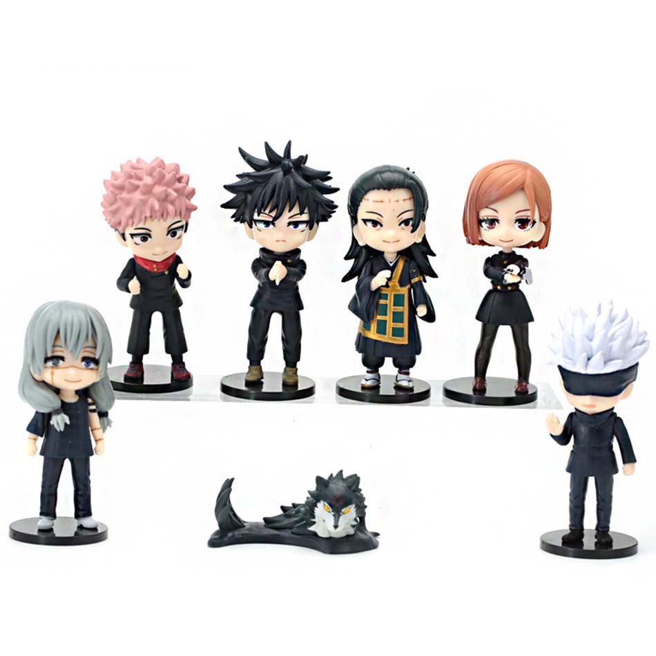 Verkauft Q Posket Jujutsu Kaisen 9cm Figur Satoru Gojo Itadori Yuji Geto Suguru Nobara Megumi Sammlungen Charakter Ornamente