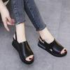 Women's Summer Outerwear Shoes Muffin Thick Bottom Slope Heeled Shoes