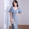 Evening Dress Women's 1011 New Celebrity Banquet Elegant Temperament Fishtail Annual Meeting Host Dignified Atmosphere Dress