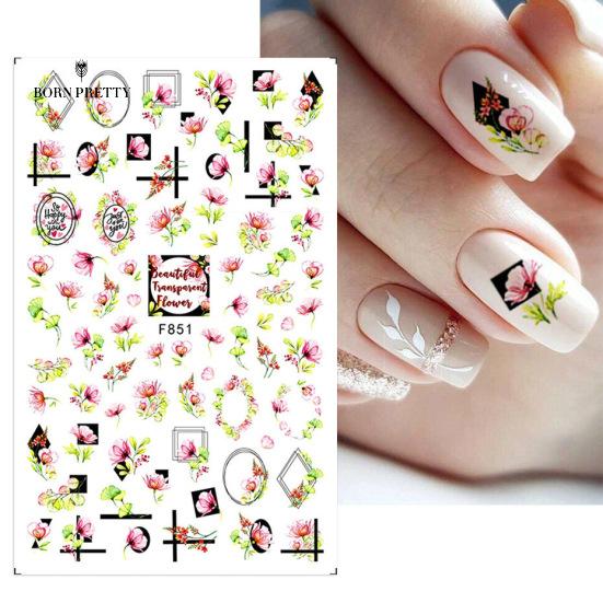 

Шикарные наклейки для ногтей Украшения Устойчивые к выцветанию портативные съемные