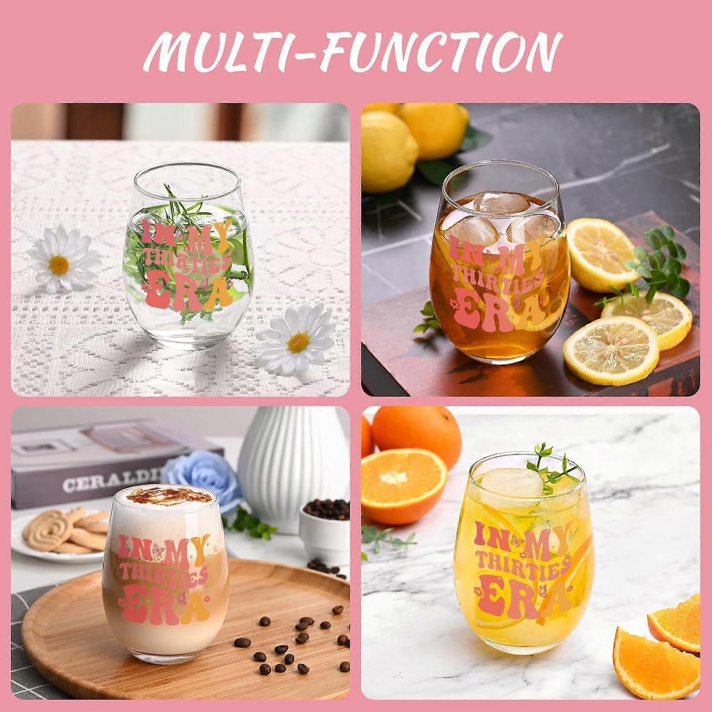 2pcs Birthday Whiskey Wine Glasses Set, Funny Birthday Gifts for Women Men, Novelty Drinking Glasses for Birthday Party Decorations, Engagement Gifts 