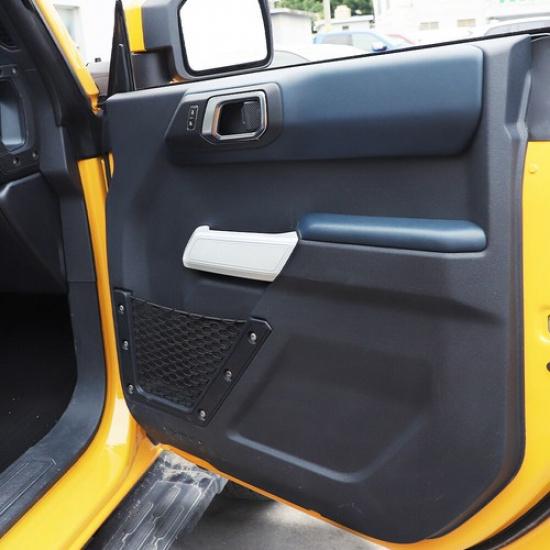 Door Handle Shell Decorative Cover Trim For Ford Bronco +White 2 Doors ABS