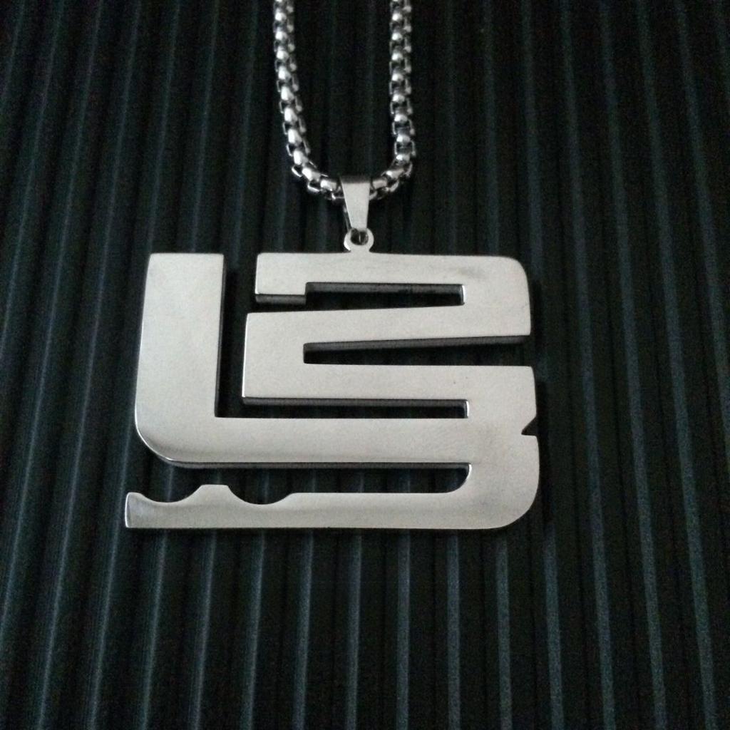 Basketball Sports Stainless Steel Necklace Neutral Trendy Street Couple Pendant Disco Sweater Necklace Does Not Fade