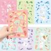 8 Toy Puzzle Colorful Ribbon Bear Star Film Stickers Cartoon Stickers Handicraft Waterproof Decorative Stickers