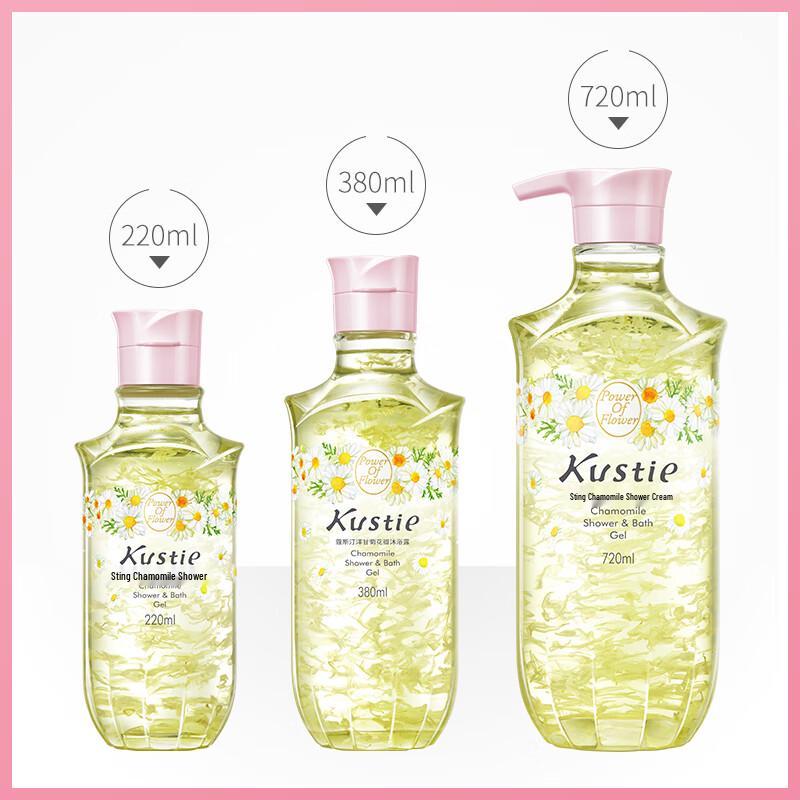 Kustie Chamomile Petal Shower Gel Duo Pack