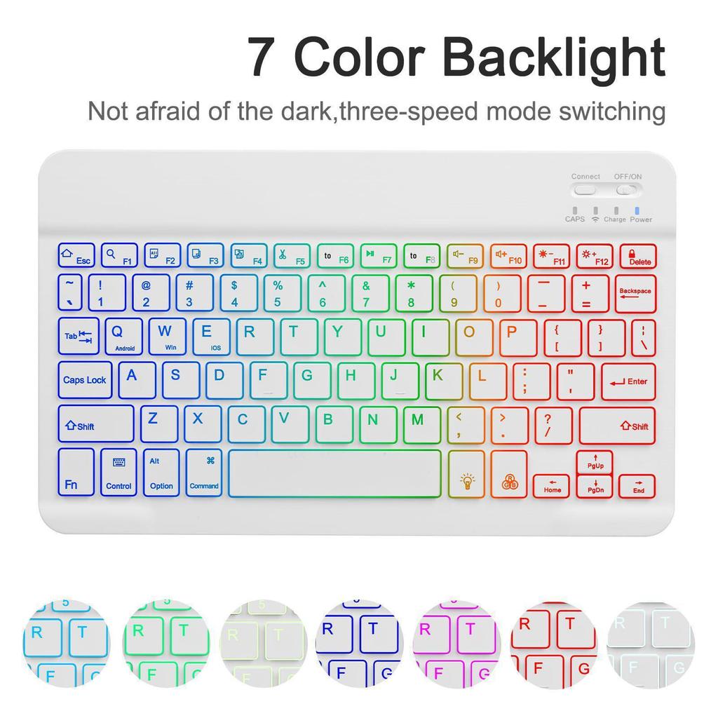 Bluetooth Keyboard Protective Leather Case for Samsung Tab A9+ & A11+ 11-inch S9FE A8
