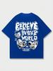 Believe Inovr World Street Letter Graphic Clothing Men High Quality T-Shirt Summer Cotton T-Shirts Hip Hop Street Loose Tops