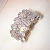 Huitan Aesthetic Design Women Ring Full Sparkling CZ Party Daily Versatile Accessories Fashion Engagement Elegant Lady Jewelry