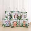 5Pcs Wild Zoo Party Gift Bag Non Woven Jungle Animal Gift Bag Children'S Wild Zoo Theme Party Birthday Gift Bag