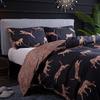 Europe plus America Dark Flower Print Soft Duvet Cover Set Quen King-Sized Dimensionsd Dimensions Beding Set Twin Single Double Bed Linen Sets Home