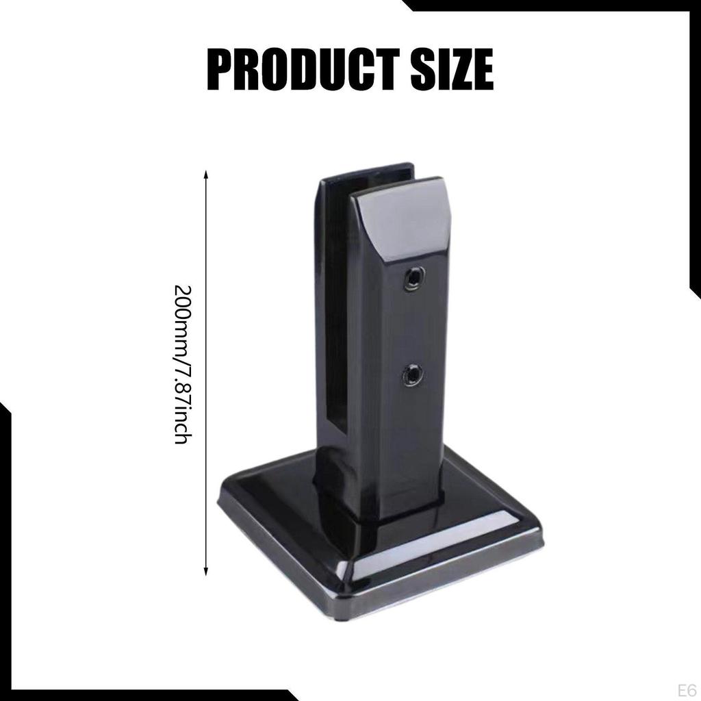 Floor Clamp 10-13 Mm Thick with Screw Square Pool Fence Spigot Glass Spigots for Staircase Balcony
