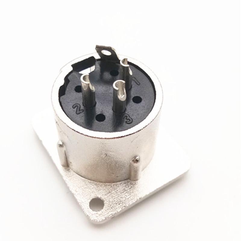 Metal 3-Pin XLR Male Audio Socket for Speaker/Microphone