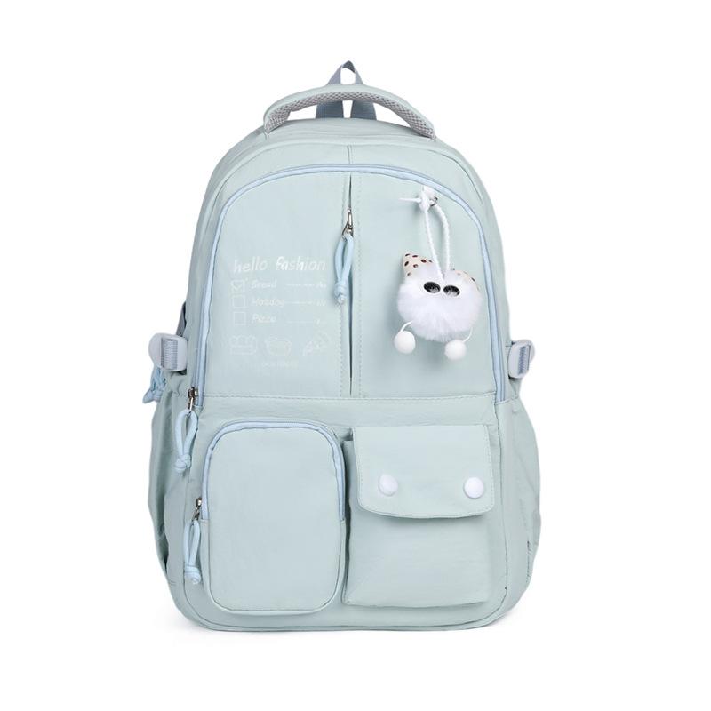 Schoolbag wholesale ins college style girl schoolbag girls junior high school students backpack large capacity contrasting color versatile backpack