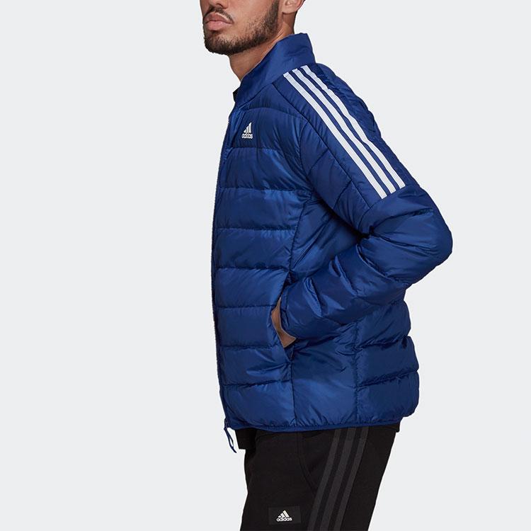 adidas Ess Daunenjacke mit hohem Kragen und Entendaunenisolierung Herrenjacken Blau GT9173