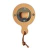 Solid Wood Bottle Opener with Handle Round Refrigerator Magnets Ergonomic Grip Beer Opener for Home Commercial Use