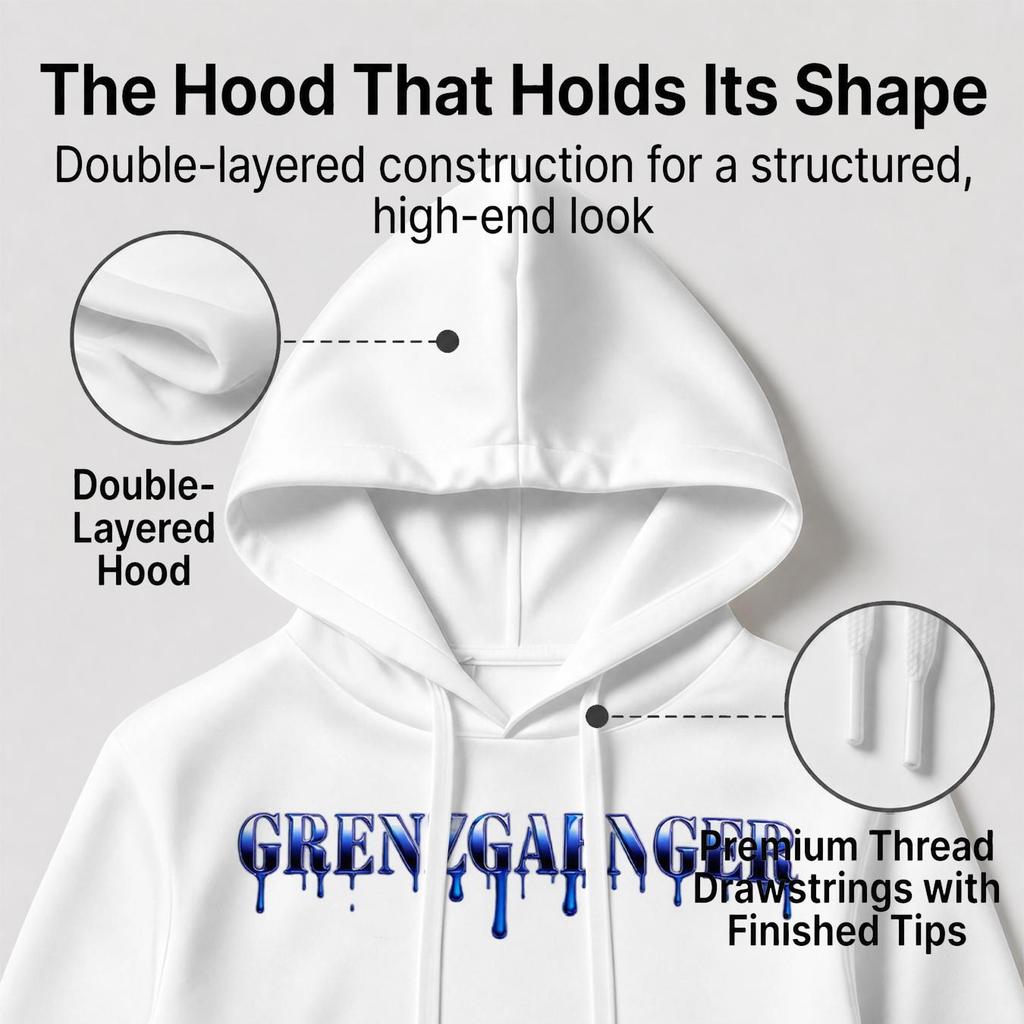 [Authorized] Men's Grenzgaenger Collection Halloween 2D Graphic Hoodie - Breathable Comfort Fabric, Ideal for Daily Casual & Outdoor Wear