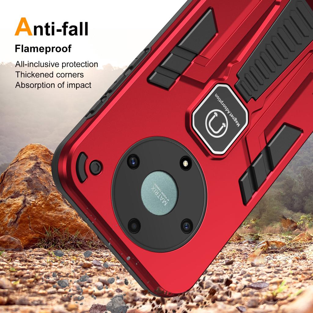 For Honor X9a 5G/X40 5G/Magic5 Lite 5G Phone Case Kickstand Hard PC Soft TPU Rugged Cover