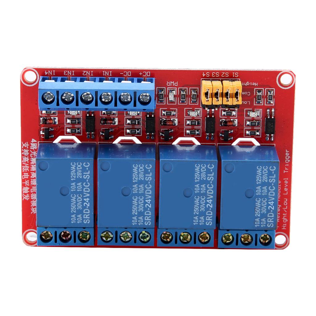 4 Channel Optocoupler Relay Module Board High &amp; Low Trigger 5VCelsius12VCelsius24V(5V)
