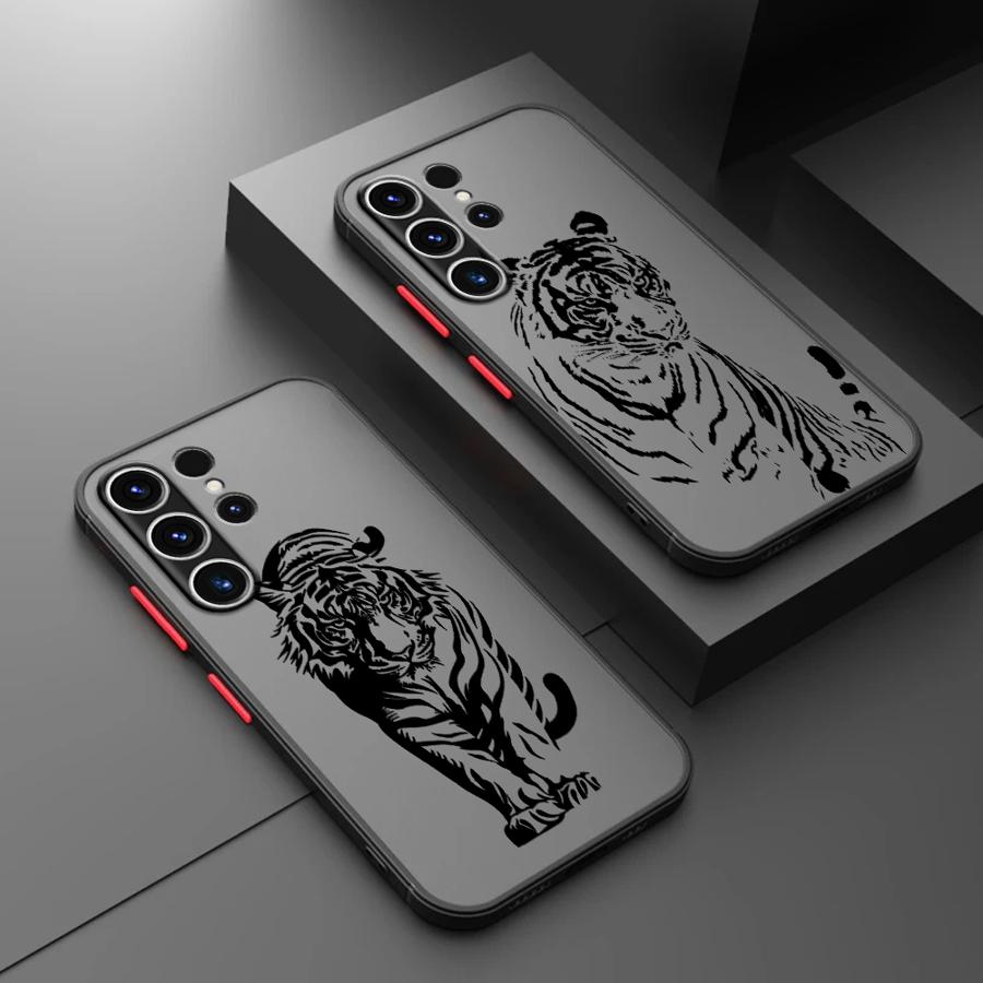 Cool Tiger Art Case for Samsung Galaxy S26 S20 FE S24 Plus S21 S22 Note 20 Ultra 10+ S25 Ultra S23 FE Funda Back Phone Cover