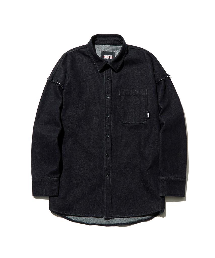 Pollution Oversized Fit Denim Shirts
